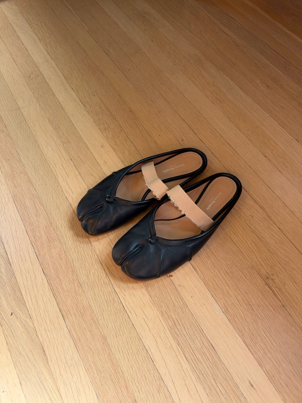 Maison Margiela Tabi Ballerina Mules Leather Flats EU 37